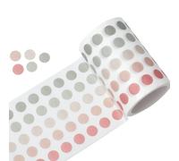 YUBBAEX Morandi - Adhesivos redondos de 5/16 pulgadas con 1250 puntos para planificador, álbumes de recortes, 2 3/8 pulgadas x 10 pies (bosque de rosas)