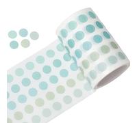 YUBBAEX Morandi - Adhesivos redondos de 5/16 pulgadas con 1250 puntos para planificador, álbumes de recortes, 2 3/8 pulgadas x 10 pies (menta fría)