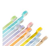 Yubbaex Washi Tape Set cinta adhesiva decorativa Washi Glitter Adhesivo de Cinta Decorativa para DIY Crafts Scrapbooking 12 Roll 15mm extensoos