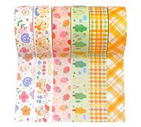 YUBBAEX Washi Tape Set cinta adhesiva decorativa Washi Glitter Adhesivo de Cinta Decorativa para DIY Crafts Scrapbooking