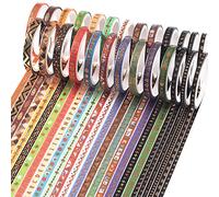 YUBBAEX Washi Tape Set cinta adhesiva decorativa Washi Glitter Adhesivo de Cinta Decorativa para DIY Crafts Scrapbooking 26 Rollos