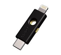 Yubico - YubiKey 5Ci - Llave de Seguridad para el Sistema de autenticación de Dos factores para Android/PC/iPhone con Conector Doble para Lightning/USB-C - Certificación FIDO