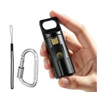 YubiKey - Carcasa para YubiKey 5 NFC y 5C NFC, llavero de seguridad de aluminio impermeable, resistente a los golpes, con mosquetón y cordón