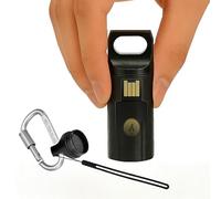 YubiKey - Funda protectora portátil segura, totalmente compatible con YubiKey 5/5C NFC, impermeable y a prueba de golpes, funda de seguridad de criptomonedas fría (negro)