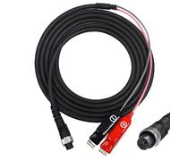 Yubunt Cable de alimentación eléctrico de carrete de pesca de 9.84 pies, conexión de batería y cable de alimentación del eje del carrete, compatible con Yamato Tanacom 1000, Shimano, Seaborg 500MJ