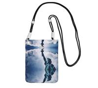 YUBVCF Funda cruzada para teléfono con estampado de estatua de la libertad, se adapta a todos los teléfonos celulares, para correr, caminar, andar en bicicleta, Black, Talla única