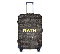 YUBVCF Funda de equipaje grande con estampado de matemáticas escolares, fundas de maleta, protector elástico a prueba de polvo para equipaje de 18 a 32 pulgadas, White, L