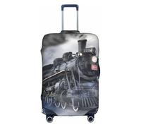 YUBVCF Funda de equipaje grande con estampado de nubes de tren de vapor, fundas de maleta, protector elástico a prueba de polvo para equipaje de 18 a 32 pulgadas, White, L