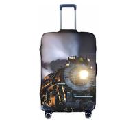 YUBVCF Funda de equipaje grande con impresión de tren de vapor, fundas de maleta, protector elástico a prueba de polvo para equipaje de 18 a 32 pulgadas, White, S