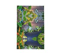 YUBVCF Many Frogs Sing On The Branches - Toallas de cocina de tejido gofre con estampado de mariposas de verano, 16 x 26 pulgadas, súper absorbentes para limpiar