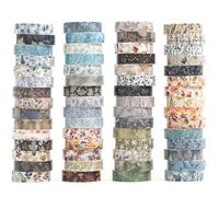 YUBX 60 rollos Flor Washi Tape Set Delgado cinta adhesiva decorativa Nieve Washi Glitter Adhesivo de Cinta Decorativa para DIY Crafts Scrapbooking (invierno)