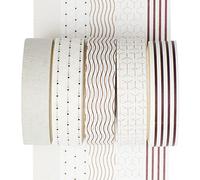 YUBX Flaco Washi Tape Set cinta adhesiva decorativa Washi Glitter Adhesivo 10MM De ancho (Line)