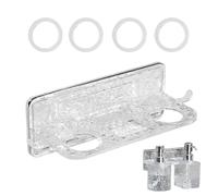 yuchdzexu Soporte para botella de gel de ducha, montado en la pared, sin taladrar, gancho para botella de champú de baño, para artículos de tocador, anillos, joyas, aretes, hogar, cocina, tocador