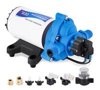 YUCHENGTECH Bomba de Membrana Autocebante 220V AC Bomba de Agua a Presión, 88W, 11.3 Lpm/min, 45 Psi/3.1 Bar Bomba de Agua Automática para Casa, Ducha, Jardín, RV Grifos