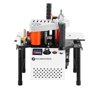 YUCHENGTECH Encoladora de Cantos Portátil Encoladora de Cantos para Madera con Control de Velocidad 2-6m/min Encolado de doble cara Ancho 10-60mm Espesor 0.3-3mm para Madera Contrachapada/PVC/ABS