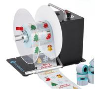 YUCHENGTECH Rebobinador de Etiquetas Automático Ancho 120 mm Diámetro 200 mm Rebobinadora de Etiquetas Bidireccional Núcleo interno de 1/1.5/3 pulg Rebobinador Etiquetas 0-200 mm/s Velocidad Ajustable