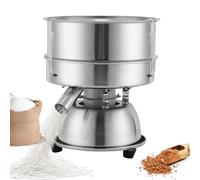 YUCHENGTECH Tamizador de Harina Electrica con Tamiz de Malla 40 Tamiz Vibratorio Automatico Tamiz Eléctrico de Acero Inoxidable para Tamizar Harina/Cacao en Polvo 1150r/min 50W