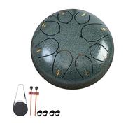 YuchiFa Tambor de lluvia para jardín al aire libre, tambor de lluvia con lengüeta de acero, impermeable, 8 sonidos, 6 pulgadas, color B