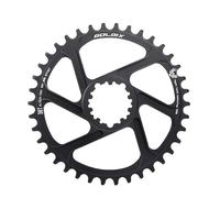 YUCHUANGYE Platos para Bicicletas Plato 30T/32T/34T/36T/38T MTB Corona Compensada 0mm/3mm/6mm Rueda Dentada de Bicicleta Platos para Bicicletas(6 Degree 38T)