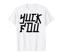 Yuck FOU Diseño tipográfico sarcástico Divertido e Ingenioso Camiseta gráfica económica, Hombre, Blanco, XL