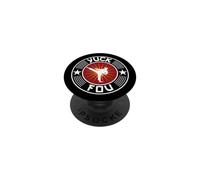 Yuck FOU Emblema Redondo de Patada Alta de Artes Marciales PopSockets PopGrip Adhesivo
