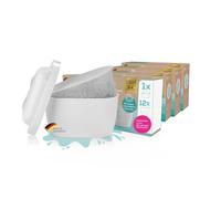yucona® Cartucho de filtro de agua reutilizable, Kit de iniciación de 13 piezas (12 meses), Filtro de agua con un 96% de ahorro de plástico, Incluye bolsas de filtro, Carbón activo de cáscara de coco