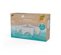 Yucona® Juego de recambio de filtro de agua para 3 meses | Cartucho de filtro de agua reutilizable, 96% de ahorro de plástico | 3 bolsas de filtro, Made in Germany [Carbón activado de cáscara de coco]