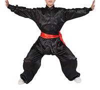 Yudesun Artes Marciales Ropa Unisex Adulto Niño Conjuntos - Tradición China Tai Chi Wushu Ropa Niños Niñas Rendimiento Traje Kung Fu Uniforme Negro 100cm
