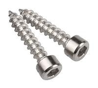 Yudesun Herramientas Ferretería Clavos Tornillos Autorroscantes - 304 Acero Inoxidable Hexagonales Tornillos para Madera Muebles Tornillo Cabeza Allen M4 M5 M6