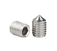 Yudesun Herramientas Ferretería Pernos Punta Cónica Tornillos Sin Cabeza - Acero Inoxidable Hexagonal Tornillos de Fijación Rosca Métrica Llave Allen Clavos Prisioneros Tornillo M5 M6 M8