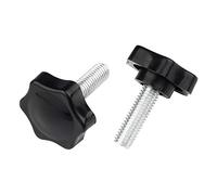 Yudesun Rosca Macho Plástico Estrella Cabeza Tornillo M6 M8-10/20 Piezas Sujeción Tornillo en Forma Rosca Perillas Torx Mango Puños Rosca Exterior