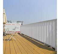 YUDEYU Balcón Malla De Sombra Intimidad Red Protectora Protector Solar Parabrisas Terraza Barandilla Cerca (Color : White, Size : 110x200cm)