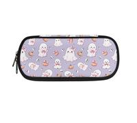 YUDINGFIN Bonito estuche para lápices, estuche para bolígrafos escolares para niños y niñas, Fantasmas de Halloween, Juego de mochila escolar