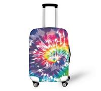 YUDINGFIN Funda para maleta, fundas de equipaje con cremalleras, antiarañazos, rendimiento elástico en uso a largo plazo, fundas de equipaje para aeropuerto y exteriores, Teñido anudado, S-18-21 Inch