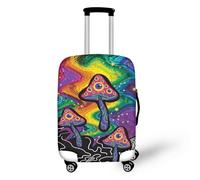 YUDINGFIN Funda para maleta, fundas de equipaje con cremalleras, antiarañazos, rendimiento elástico en uso a largo plazo, fundas de equipaje para aeropuerto y exteriores, Hongo alucinógeno, S-18-21