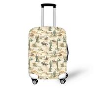 YUDINGFIN Funda para maleta, fundas de equipaje con cremalleras, antiarañazos, rendimiento elástico en uso a largo plazo, fundas de equipaje para aeropuerto y exteriores, Western Cowboy, S-18-21 Inch