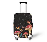 YUDINGFIN Funda para maleta, fundas de equipaje con cremalleras, antiarañazos, rendimiento elástico en uso a largo plazo, fundas de equipaje para aeropuerto y exteriores, gris (mushroom), S-18-21 Inch