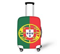 YUDINGFIN Protector de maleta con la bandera de Portugal, funda de maleta para mujer, diseño encantador e inteligente elástico con cremalleras, rendimiento en uso a largo plazo, fácil de limpiar