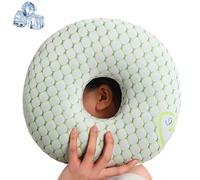 Yudobliss Cojín para Piercing con Agujero para Oreja contra el Dolor de Oído, Almohada para Dormir de Lado, Almohada de Donut, Anillo de Dormir para Aliviar El Dolor en El, Verde