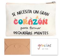 Yuecda Paquete de regalo para el Día del Maestro en español, un obsequio de agradecimiento perfecto para mentores de enfermería, maestros de preescolar y todo tipo de docentes.