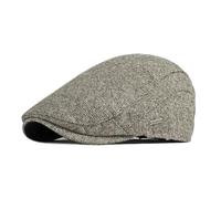 YUECIBAI Boinas Sombreros De Pico De Pato En Espiga Sombrero De Boina Plana Hombres Mujeres Retro Ajustable55To59Cm Marrón