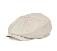 YUECIBAI Boinas Sombreros Gorra De Vendedor De Periódicos De Lino En Espiga Gorras para Hombres Y Mujeres Sombrero Plano Transpirable Sombreros De Boina 63Cm Beige