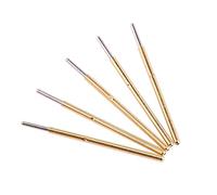 Yuecoom 100 Uds Sonda De Prueba Resorte Pin Cabeza Redonda, P50-J1 Diámetro 0,68mm Longitud 16mm Pines Aguja Sondas Para PCB