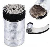 Yuecoom 23.6 X 4.2 Leopacat Manguera de Alambre Aislada,Pulgadas Aislado Manguera Cubierta De Cable Gris Blanco para ProteccióN ElectróNica del Coche Cable