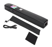 Yuecoom Escáner de Libros, escáner portátil, JPEG PDF A4 Tamaño 300 600 1050DPI Modo de Color monocromático Escáner de Documentos para Documentos de guiones fotográficos(Negro)