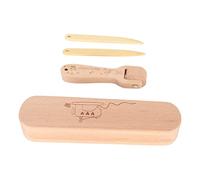 Yuecoom Sastres Clapper Costura Rodillo Punta Turner Herramienta de Costura, Madera de Haya Sastres Clappers, Costura Rodillo Haya para Coser Bordado