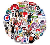 YUEcthynous Pegatinas de música 100 piezas, pegatinas de flores, pegatinas para scrapbooking, impermeables, graffiti, pegatinas para botellas de agua, bruja lila, juego de pegatinas para adolescentes