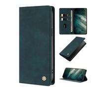 YUECXIN Cuero Funda para ZTE Nubia RedMagic 11S Pro Estuche, Flip Billetera Plegable Cubierta Libro, con Soporte/Ranura para Tarjeta/Cierre Magnético/Bloqueo RFID Cubierta. Verde Oscuro