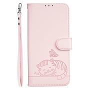 YUECXIN Flip Funda para Honor 400 Pro 5G, Patrón de Gato Cuero PU Carcasa Tipo Libro Cubierta con Tarjetas Soporte Plegable Cierre magnético Bloqueo RFID, Rosa