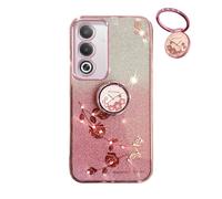 YUECXIN Funda Glitter para OPPO A80 5G, Cute Brillante para Niñas Mujerese Carcasa Bling, Ultradelgado Suave Prémium Antigolpes TPU Bumper Silicona Cubierta, Rosa